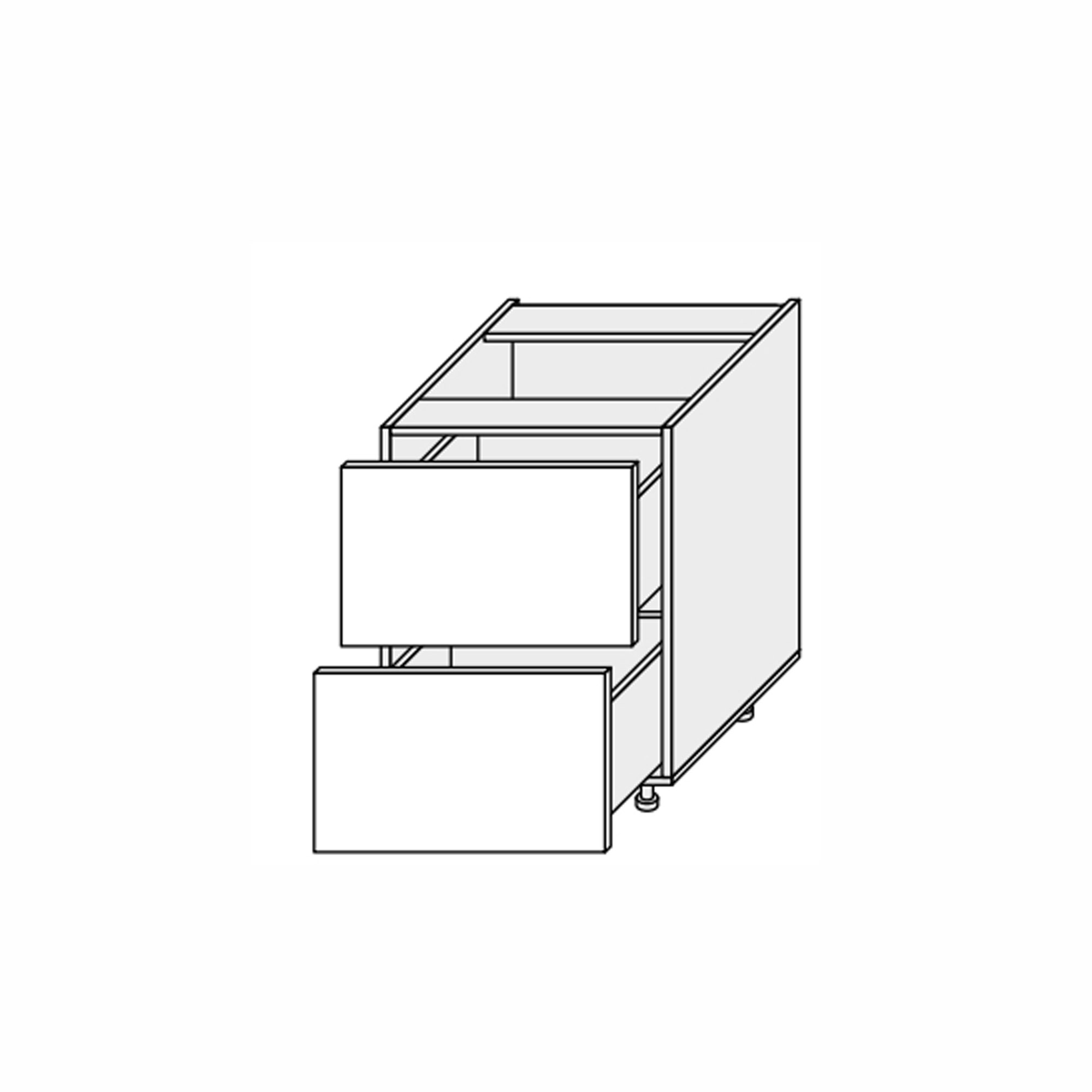 Кухонная секция Мэри нижняя 80Н2ШХ/820 Телескоп - Фото