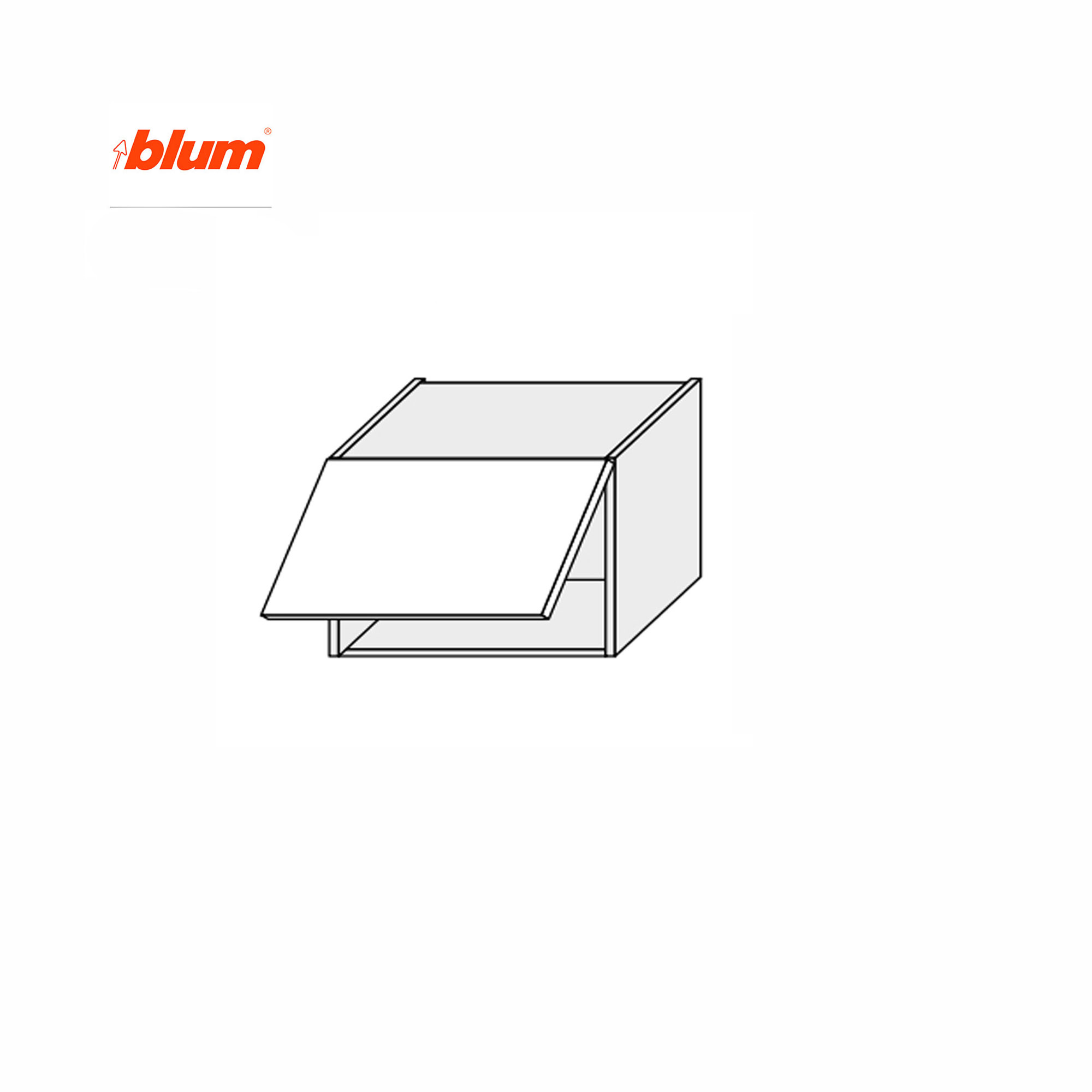 Кухонная секция Мэри верхняя 40В/360 1дв Aventos Pro Blum - Фото