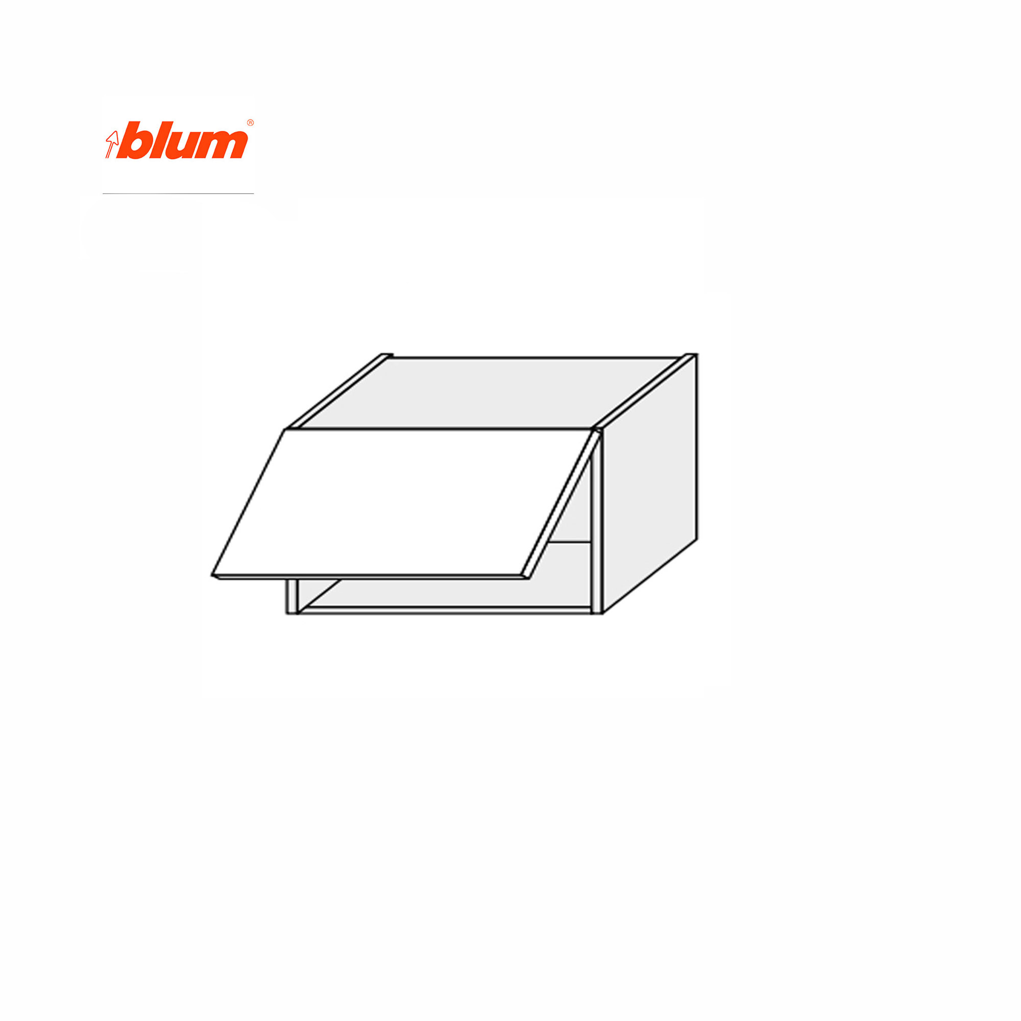 Кухонная секция Мэри верхняя 50В/360 1дв Aventos Pro Blum - Фото