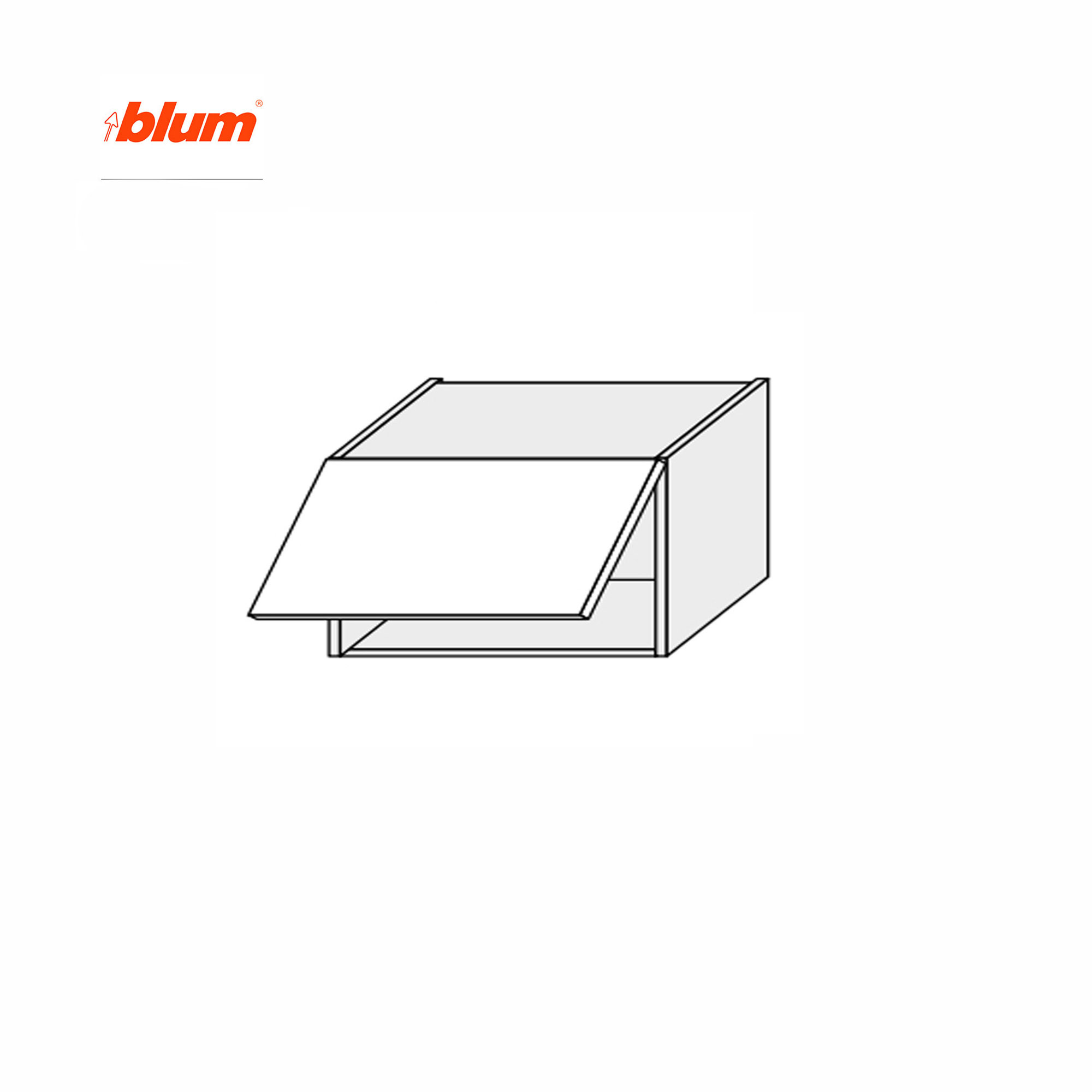 Кухонная секция Мэри верхняя 60В/360 1дв Aventos Pro Blum - Фото