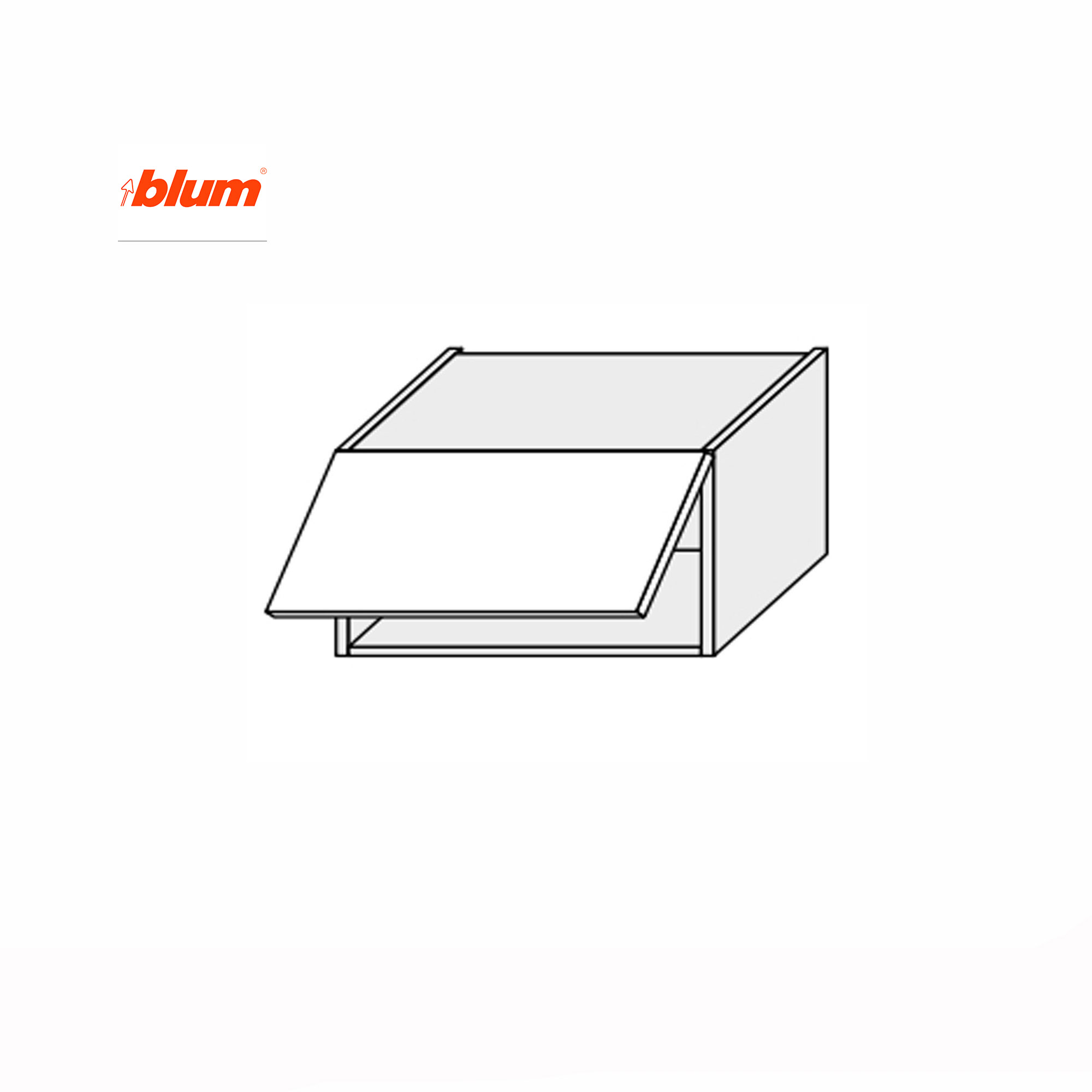 Кухонная секция Мэри верхняя 60В/450 1дв Aventos Pro Blum - Фото