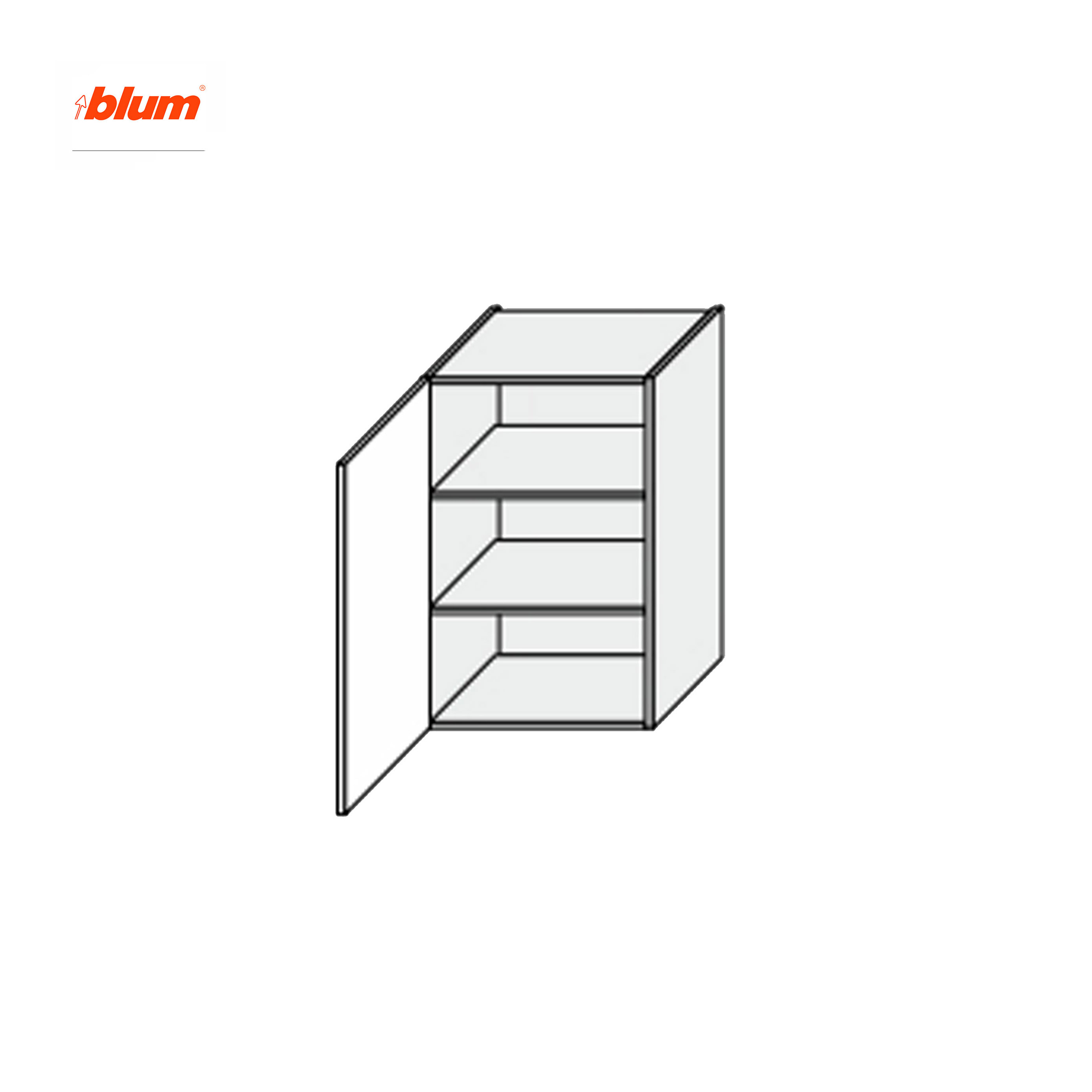 Кухонная секция Мэри верхняя 50В/720 1дв Pro Blum - Фото