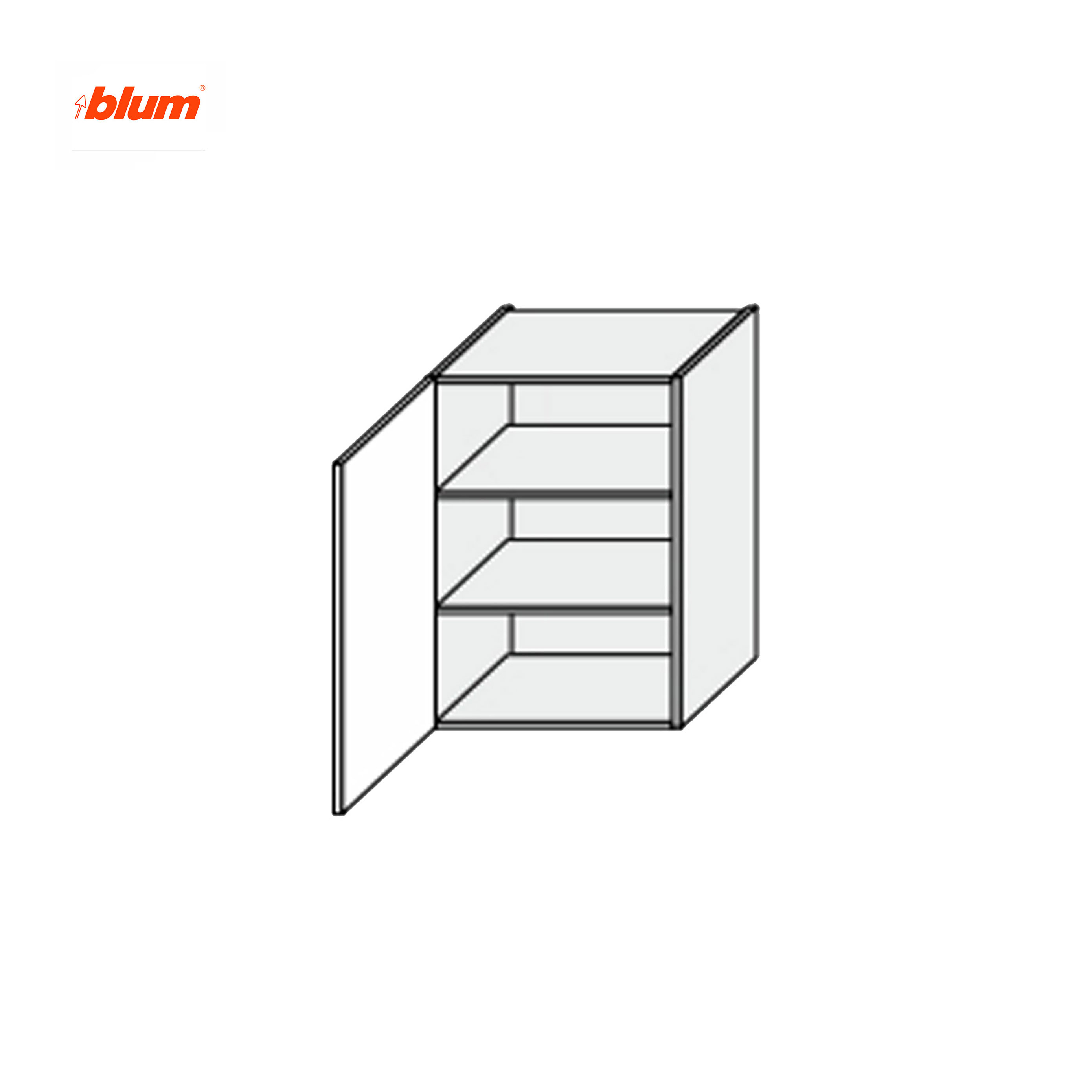 Кухонная секция Мэри верхняя 60В/720 1дв Pro Blum - Фото