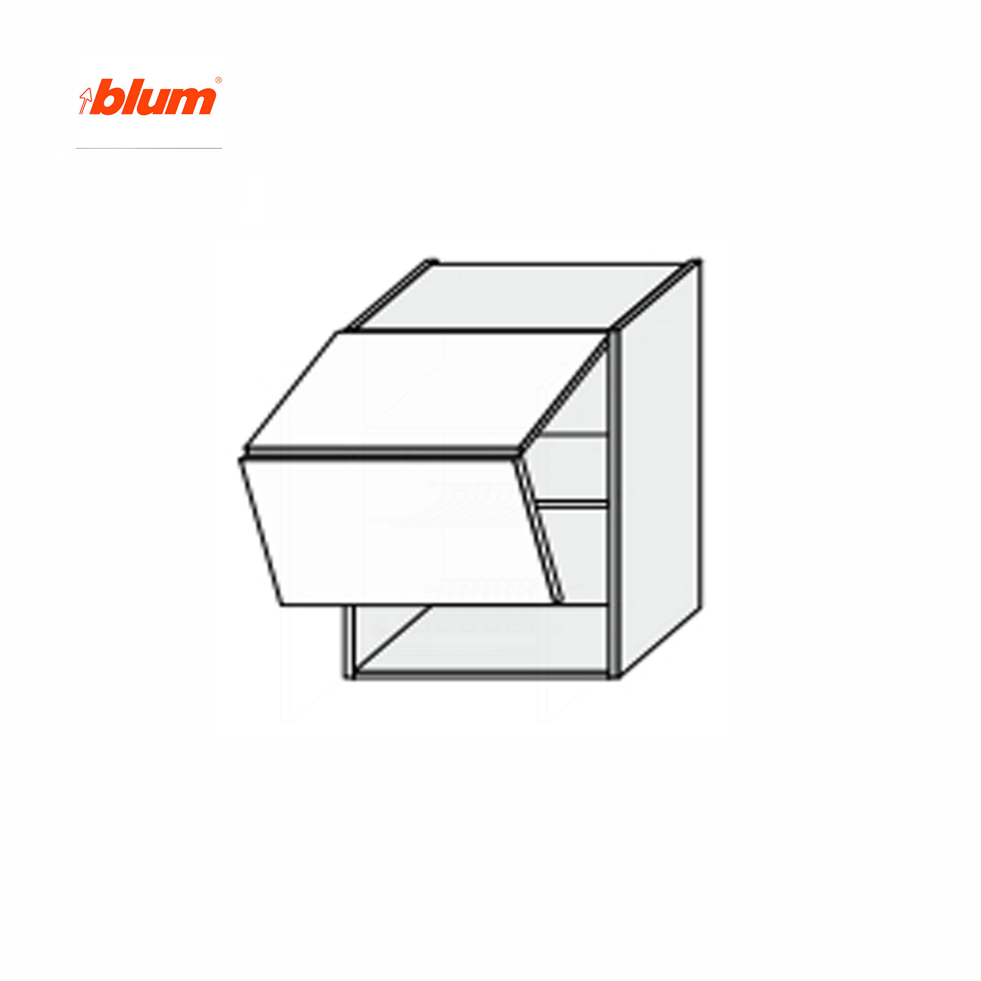 Кухонная секция Мэри верхняя 80В/720 2дв Aventos Pro Blum - Фото