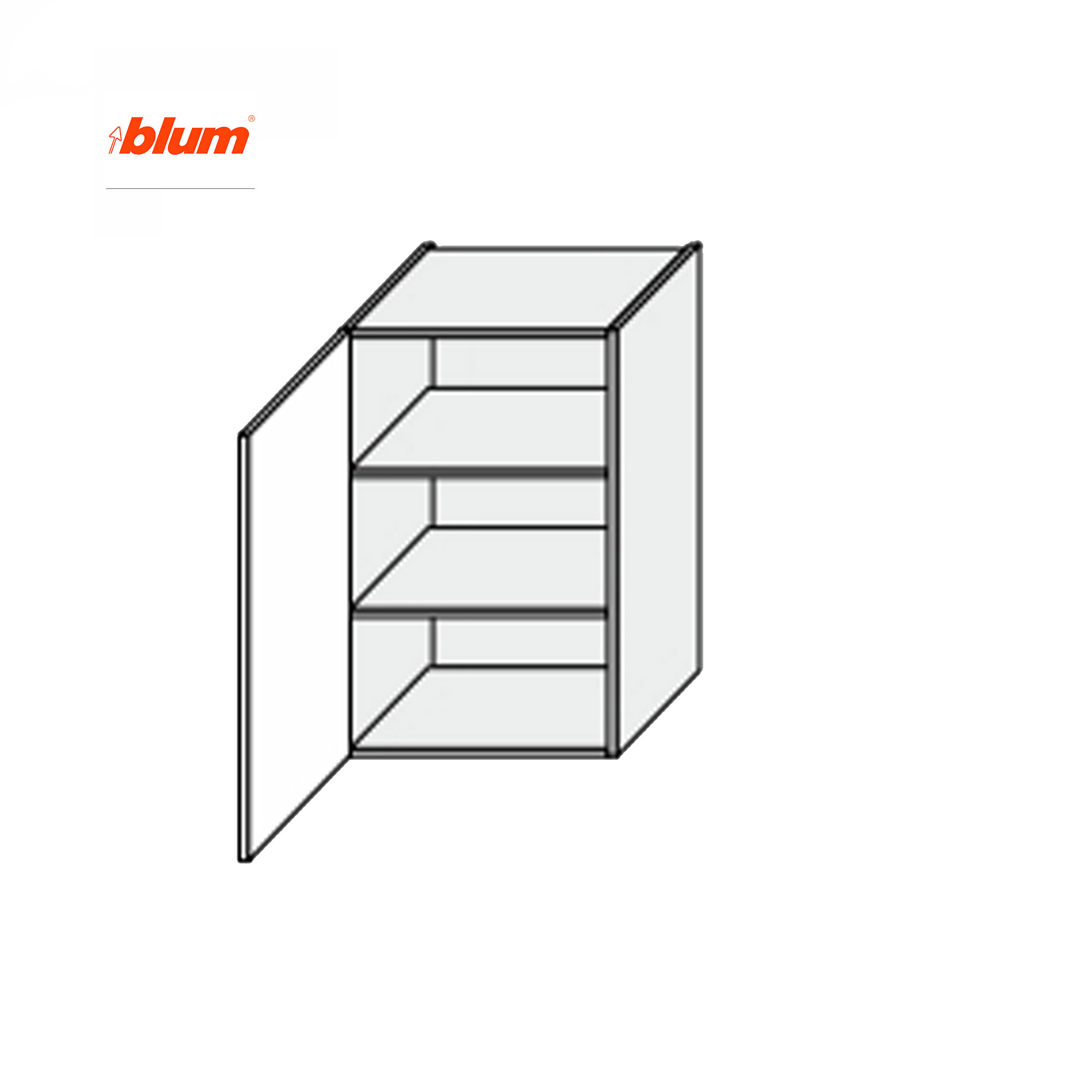 Кухонная секция Мэри верхняя 40В/900 1дв Pro Blum - Фото