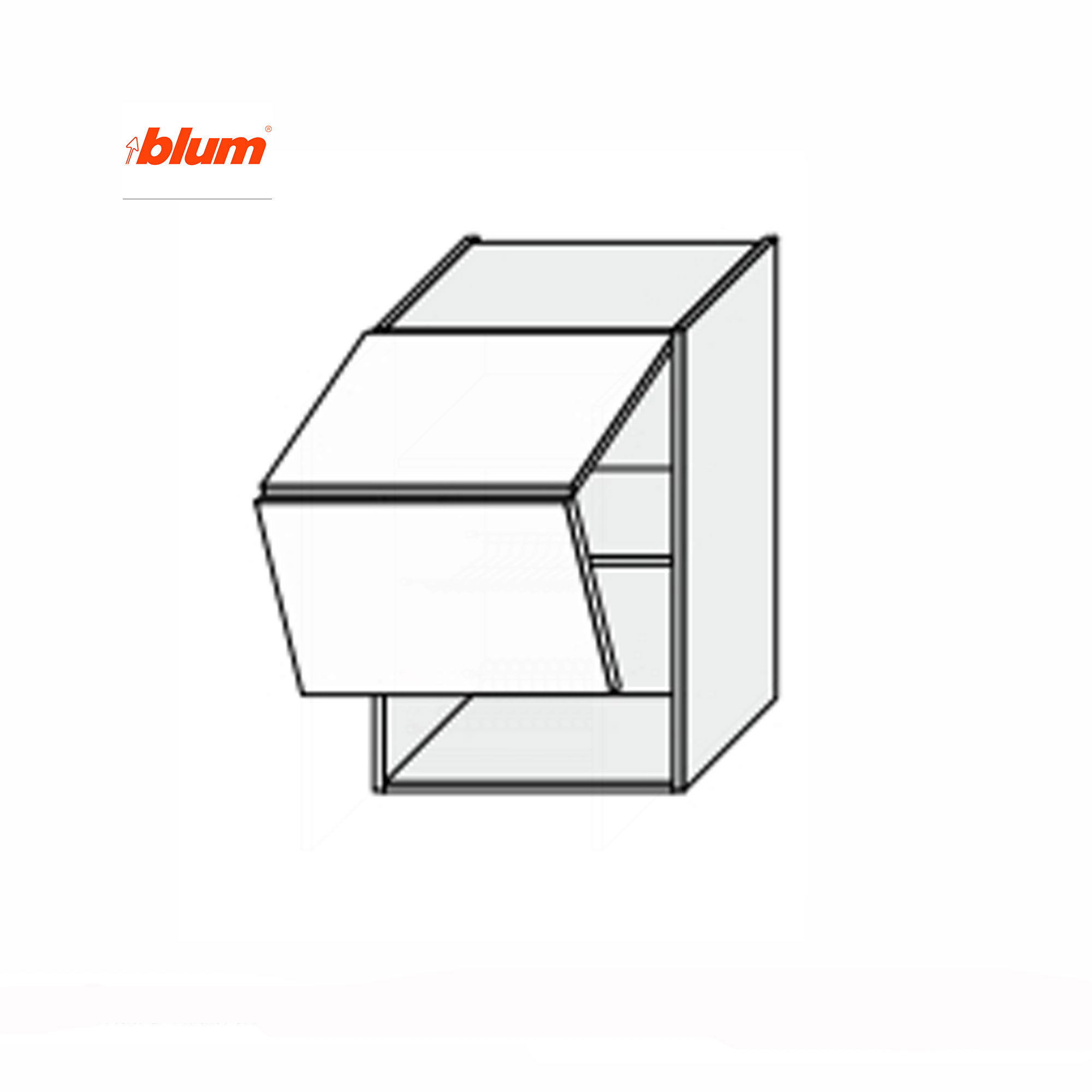 Кухонная секция Мэри верхняя 60В/900 2дв Aventos Pro Blum - Фото