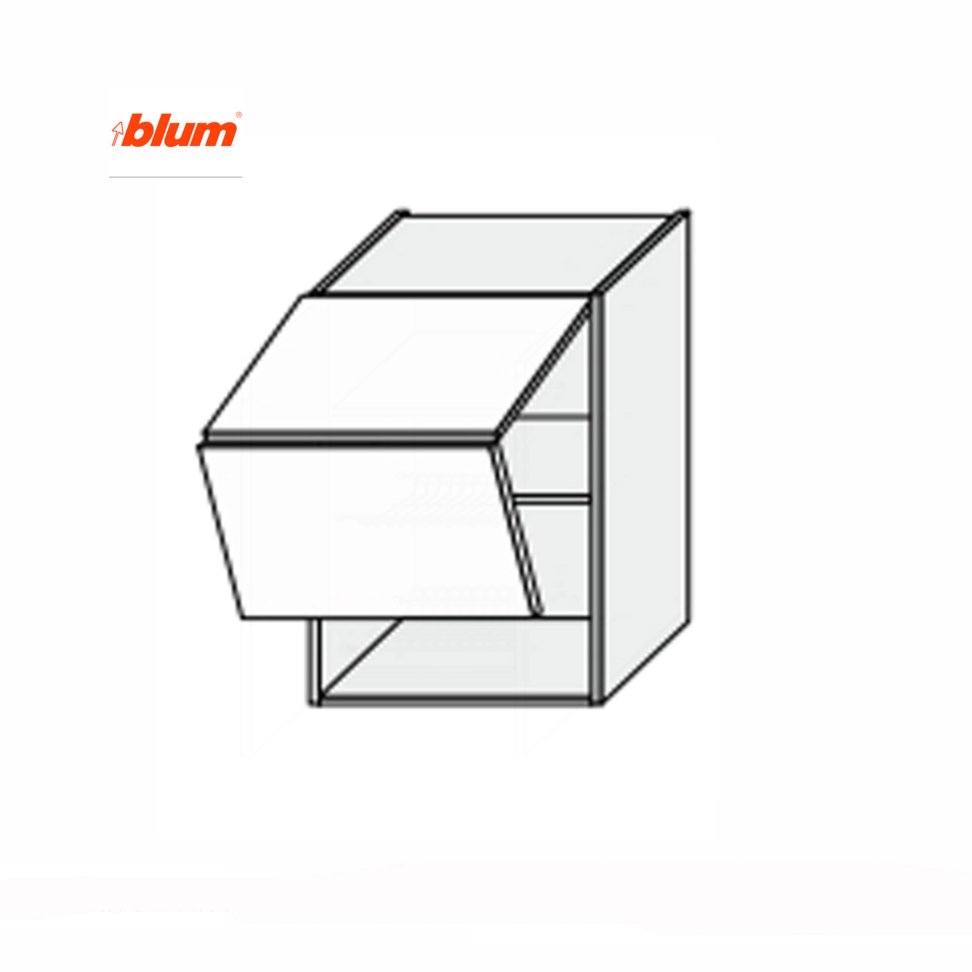 Кухонная секция Мэри верхняя 80В/900 2дв Aventos Pro Blum - Фото