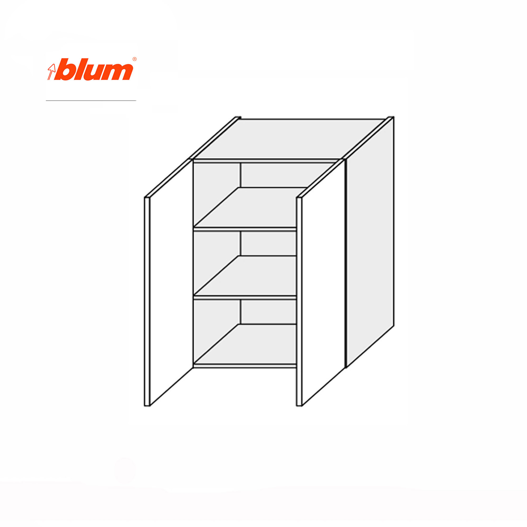 Кухонная секция Мэри верхняя 80В/900 2дв Pro Blum - Фото