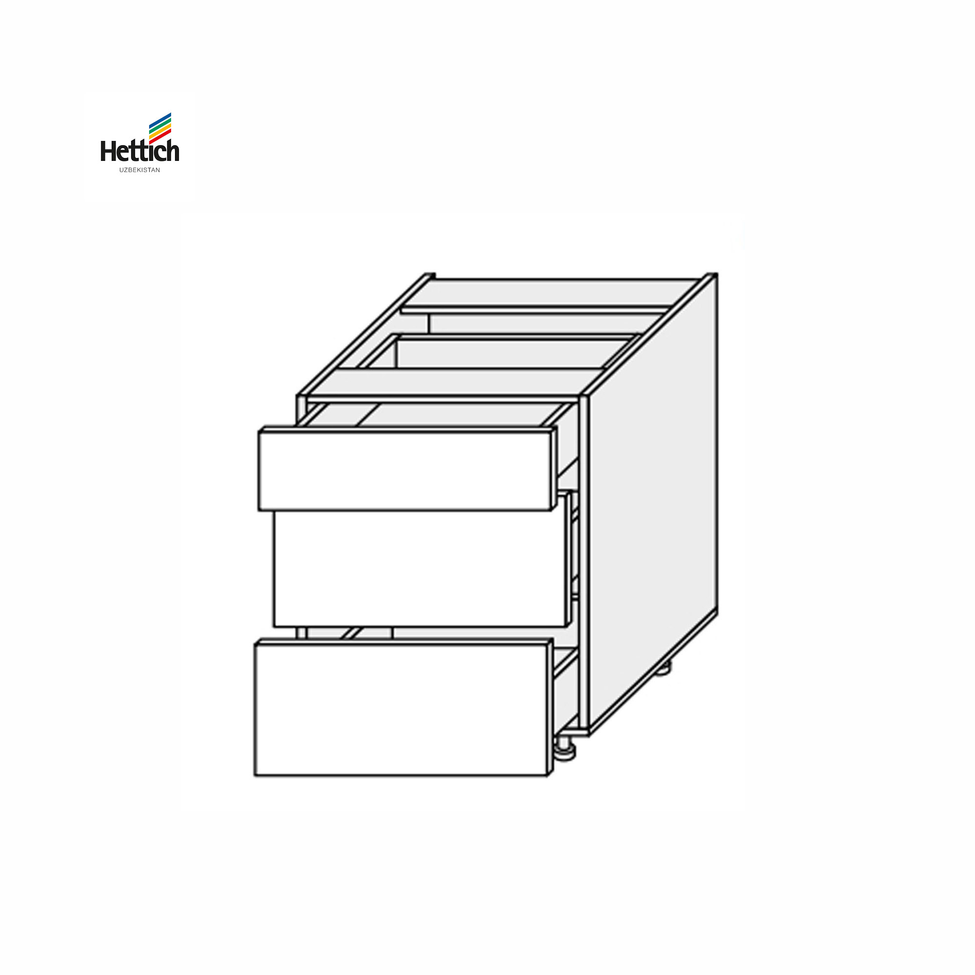 Кухонная секция Валенсия нижняя 80Н3ШХ/820 Pro Hettich - Фото