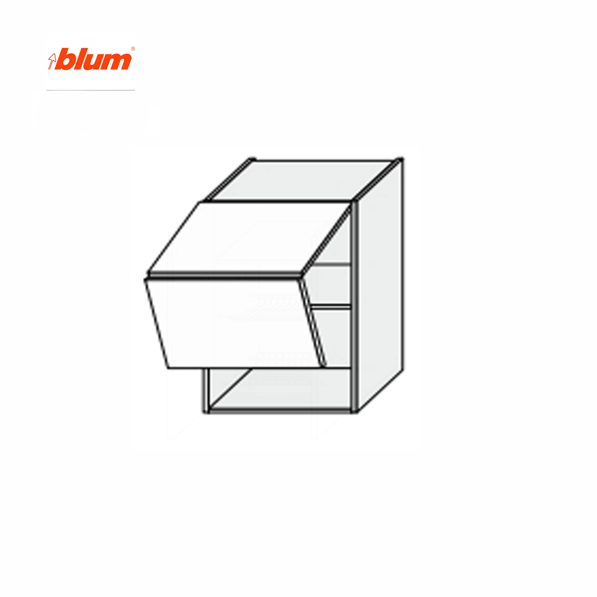 Кухонная секция Валенсия верхняя 60В/720 2дв Aventos Pro Blum - Фото