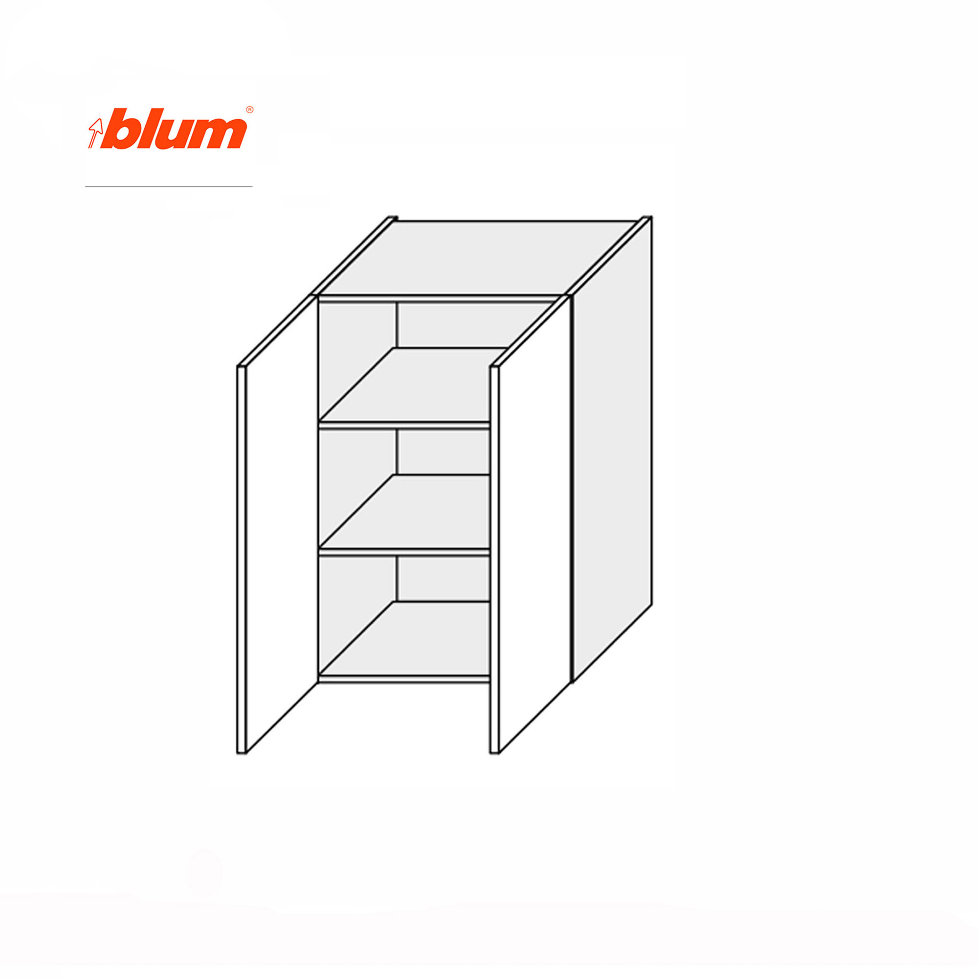 Кухонна секція Валенсія верхня 60В/900 2дв Pro Blum - Фото