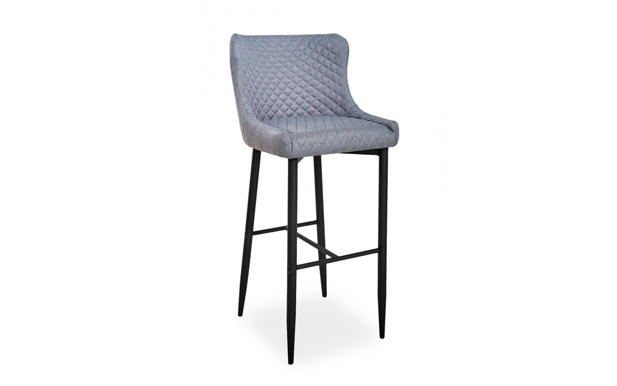 Стілець барний Colin B H-1 grey/black - Фото