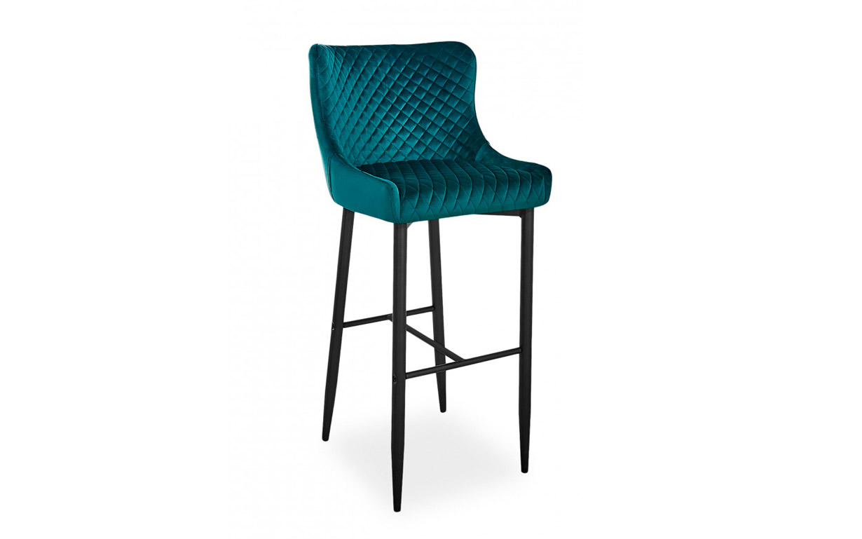 Стул барный Colin B H-1 Velvet green - Фото