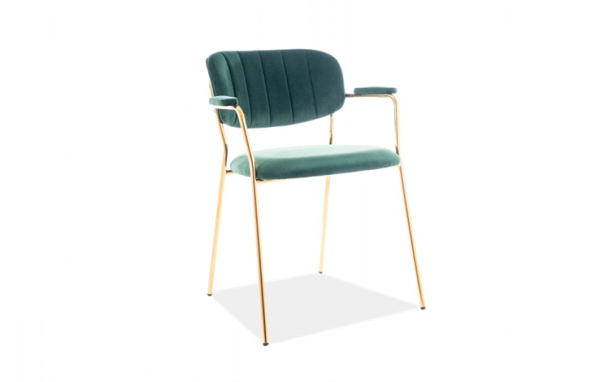 Стул Carlo 2 Velvet dark green - Фото