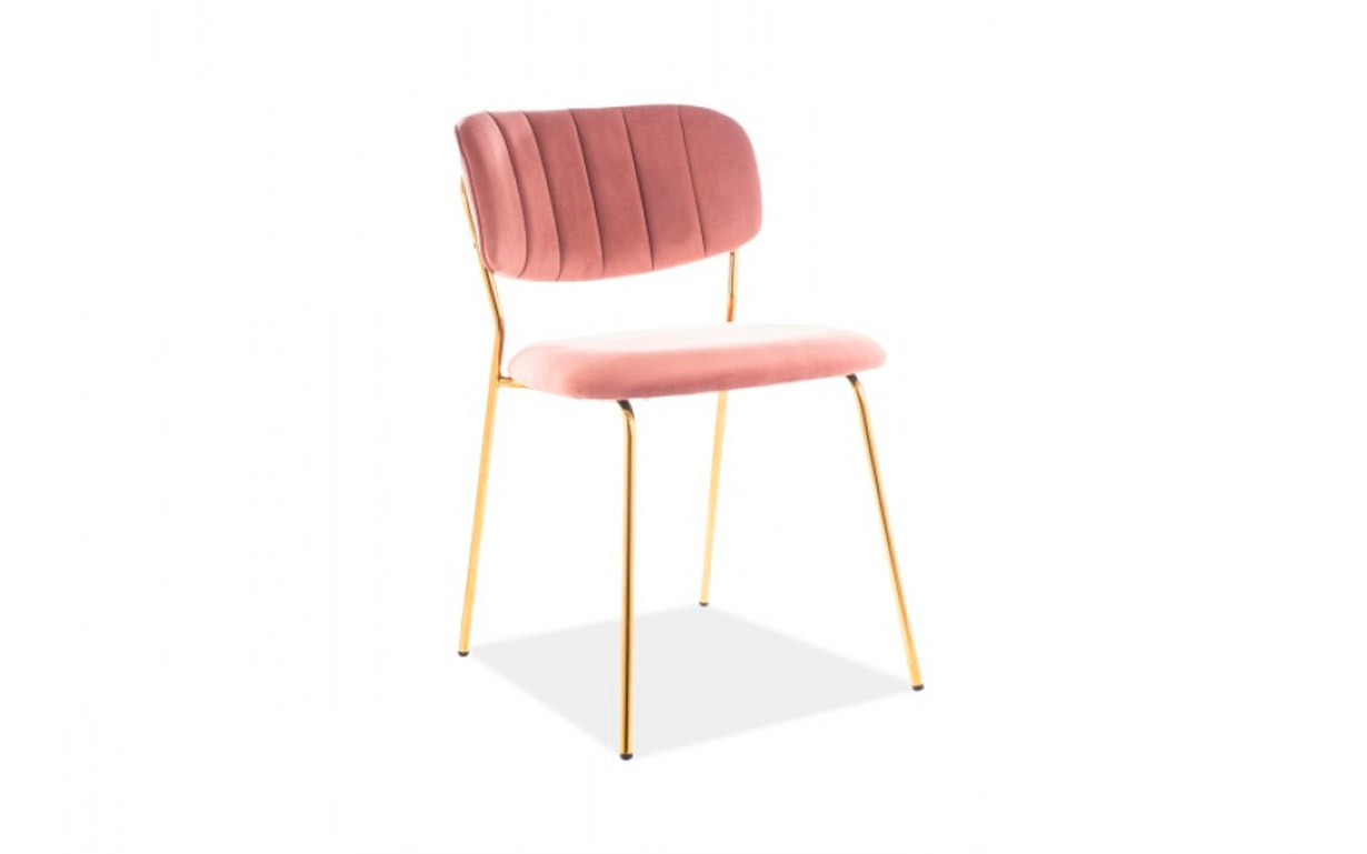 Стілець Carlo Velvet pink - Фото