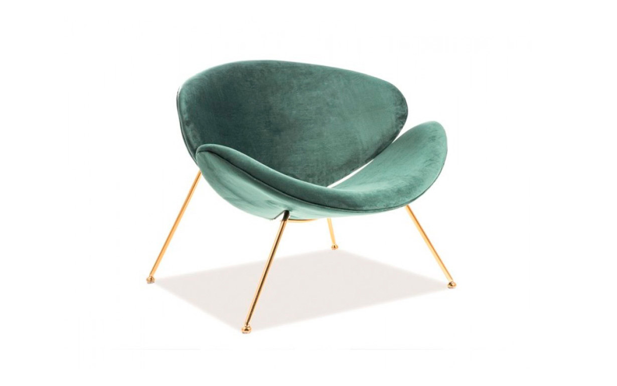 Крісло Major Velvet gold green - Фото