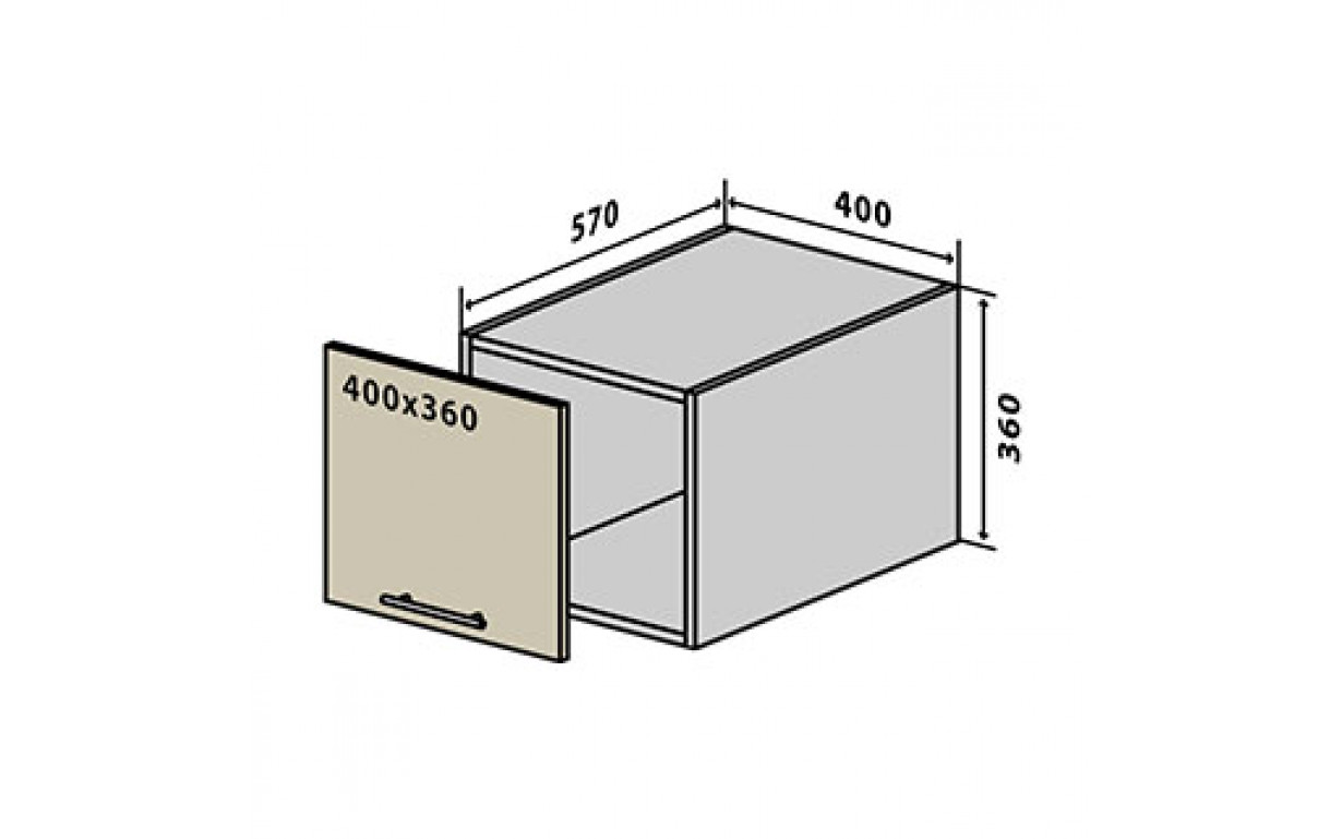Кухонна секція Інтерно   верхня №65 - Фото