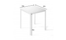 Стол Brevity Loft Mini Белый бриллиант/Белые ноги - Фото_2