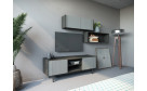 ТВ тумба 3D TV-01 каштан арвадона/сірий софттач - Фото