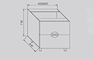 Кухонная секция Адель Люкс нижняя Н40Ш - Фото