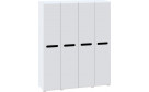 Шкаф 4Д (1800) Бьянко Белый/Черный - Фото