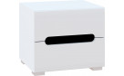 Тумбочка Б'янко Білий/Чорний - Фото