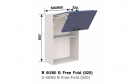 Кухонная секция Ариэль В 60 Б (h-920) Free Fold LED - Фото