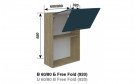 Кухонная секция Доминика В 60 Б (h-920) Free Fold LED - Фото