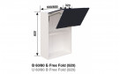 Кухонна секція Марго В 60 Б (h-920) Free Fold LED - Фото