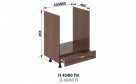 Кухонная секция Роксана (белый) Н 45 Пл LUX - Фото