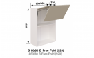 Кухонная секция Софи В 60 Б (h-920) Free Fold LED - Фото