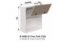 Кухонная секция Сью В 60 Б Free Fold LED - Фото