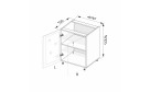 Кухонная секция Витрина Профиль нижняя 40Н/820 1дв Pro Blum - Фото_1