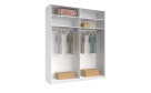 Шкаф-купе Бартон 2,0х2,4 м (двери Супер мат Белый) - Фото_1