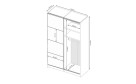 Шафа-купе Lily 1,5х2,4 м (двері Глянець Кашемір) - Фото_2