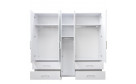 Шкаф 5 дв. 4 шх. Альба (Глянцевый Белый) - Фото_1