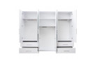 Шкаф 6 дв. 4 шх. Альба (Глянцевый Белый) - Фото_1