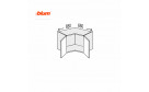 Кухонная секция Мэри верхняя УголВ 90° 650х650/450 2дв Pro Blum - Фото