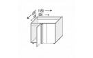Кухонная секция Валенсия нижняя УголН 90° 1050х650/820 1дв Pro Blum - Фото