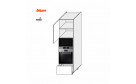 Кухонная секция Валенсия пенал 60ПДМ1ШХ/2140 Духовка+Микроволновка Pro Blum+Hettich - Фото