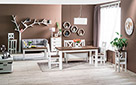 Стол обеденный Poprad 2 brown vosk/white - Фото_2