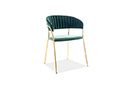 Стул Lira Velvet dark green - Фото