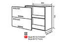 Кухонна секція Alta AL верхня №21 - Фото