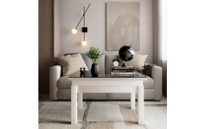 Стіл-трансформер B-Fly Glass Білий діамант/Графіт скло - Фото_4