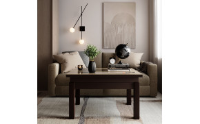 Стіл-трансформер B-Fly Glass Венге/с-бежеве скло - Фото_4