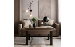 Стіл-трансформер B-Fly Glass Дуб вінтаж оксид/с-бежеве скло - Фото_4