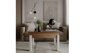 Стіл-трансформер B-Fly Glass Дуб крафт золотий/графіт скло - Фото_4