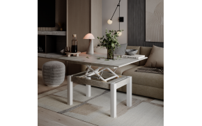 Стіл-трансформер B-Fly Glass Ательє світлий/Графіт скло - Фото_3