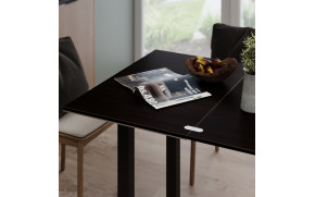 Стіл-трансформер Dinner Glass Венге/с-бежеве скло - Фото_3