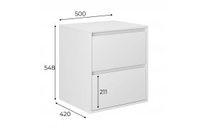 Тумба Light Белый бриллиант - Фото_2